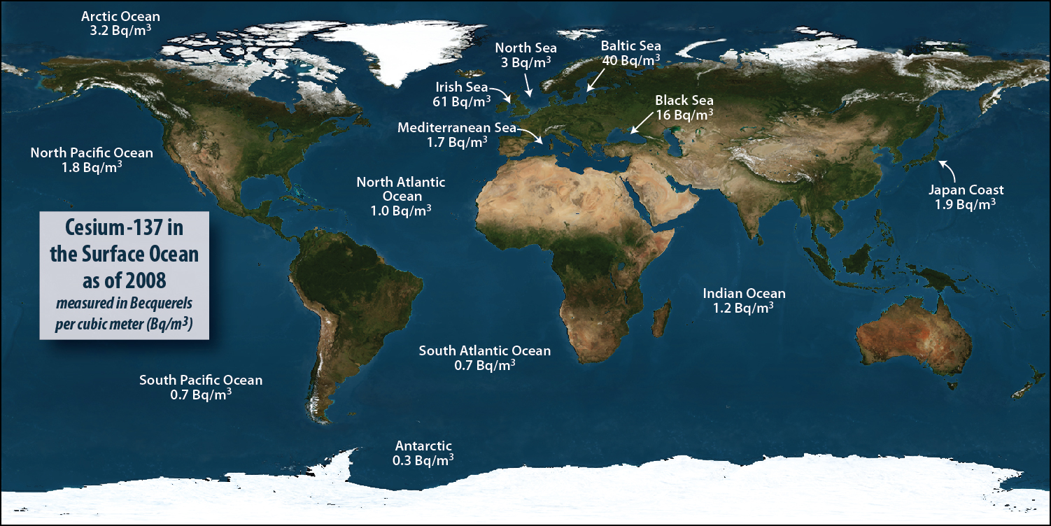 Ocean Radiation Map